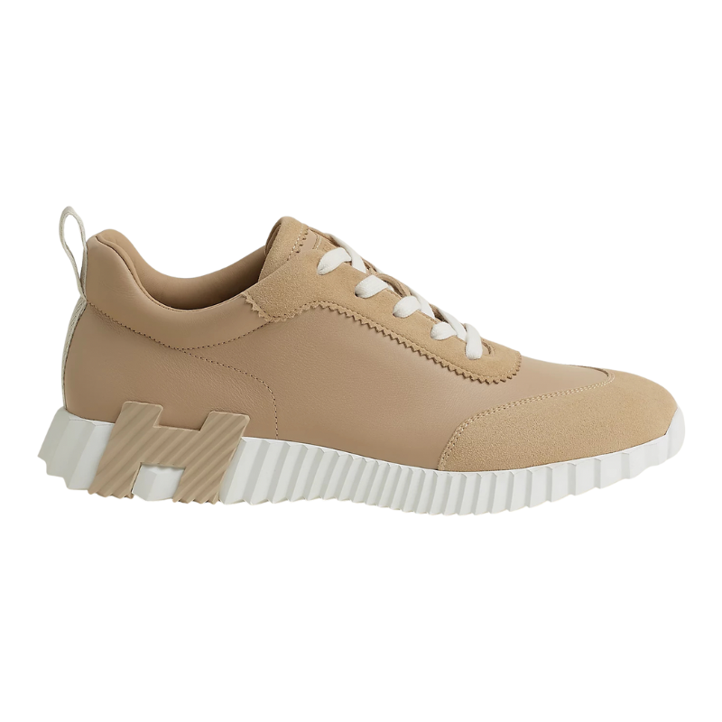 1_718e1218-fffa-4436-9b28-4d7594acb29a.png Hermes Bouncing sneaker Beige Lin - Image 1