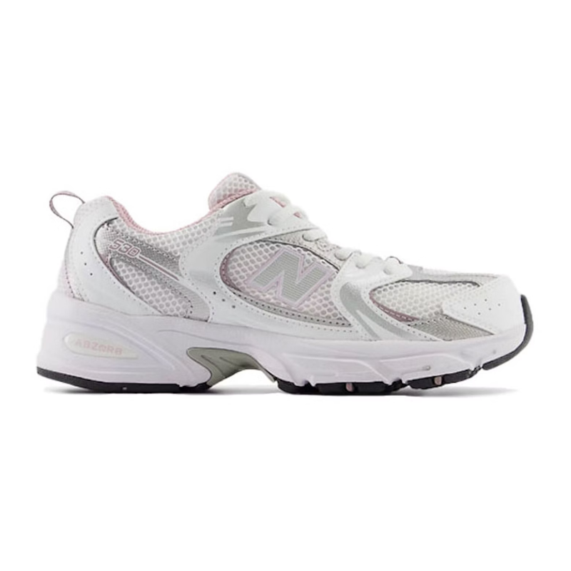 Untitled-design-2025-02-12T000625.454.png New Balance 530 – White Mid Century Pink GS - Image 1