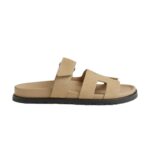 Hermes Chypre Sandal Beige Suede