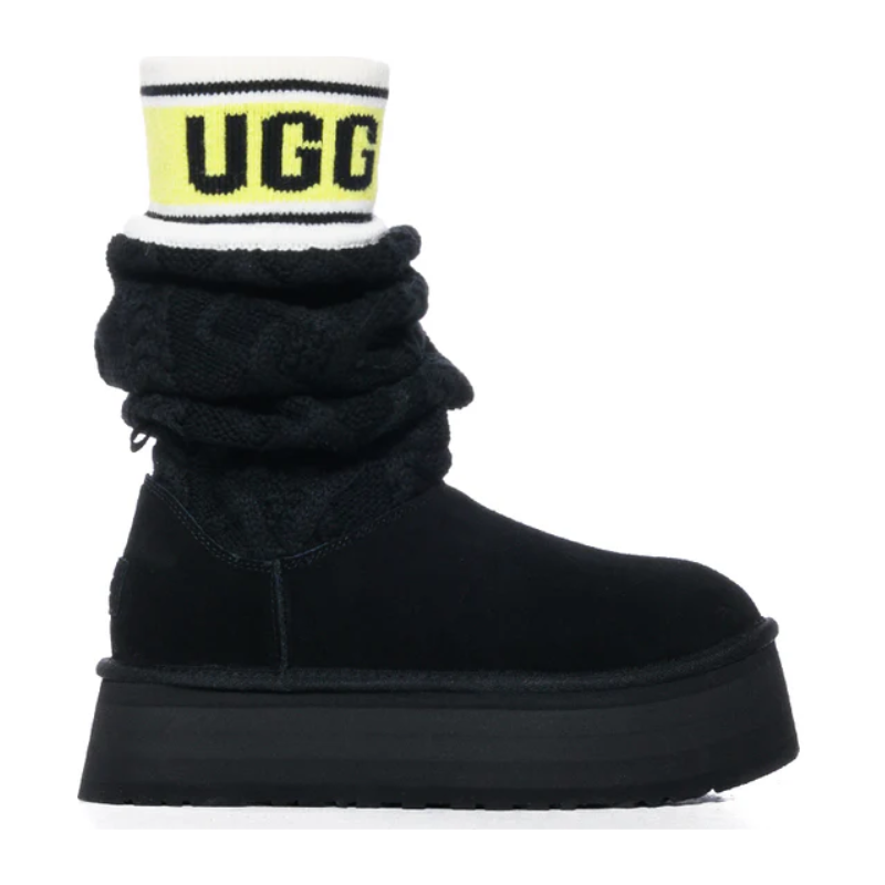 ugg-pumped-venture-daze-sand-black-36.png UGG Classic Sweater Letter Boot – Black - Image 1