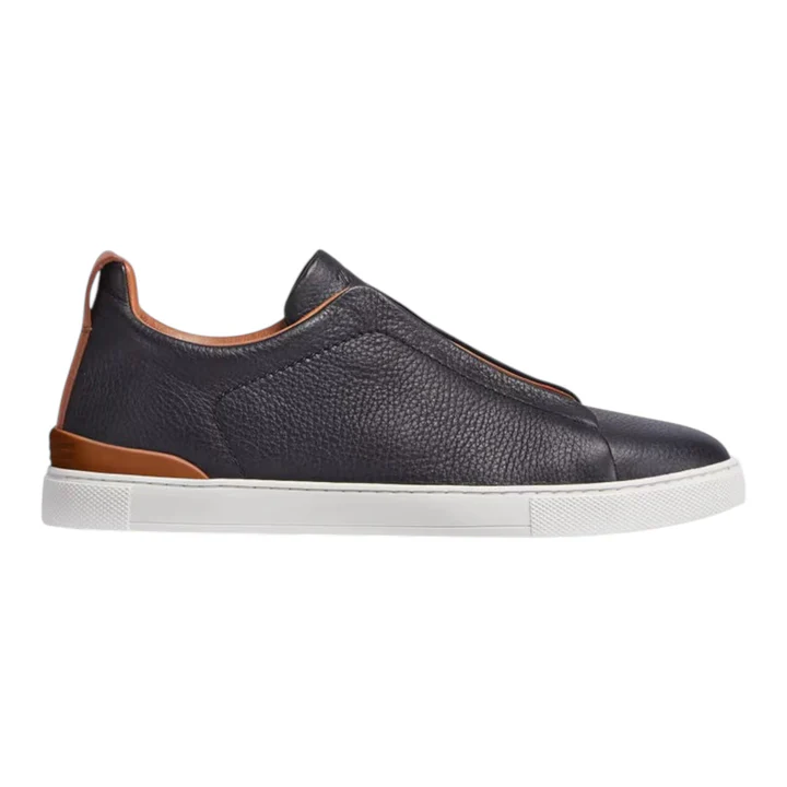 3EE7BA42-772A-4FAC-AD62-FFF1F25DDEDA BLACK DEERSKIN TRIPLE STITCH™ SNEAKERS Black - Image 1