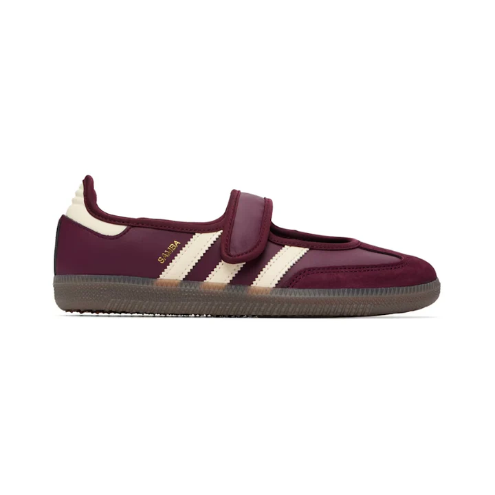 Adidas-Samba-Jane-Maroon-Cream-White Adidas Samba Jane Maroon Cream White - Image 1