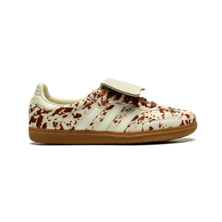 1_4e9d66b0-e350-432f-aac0-0ba7e2be59eb adidas Samba LT Cow Print Brown White - Image 1