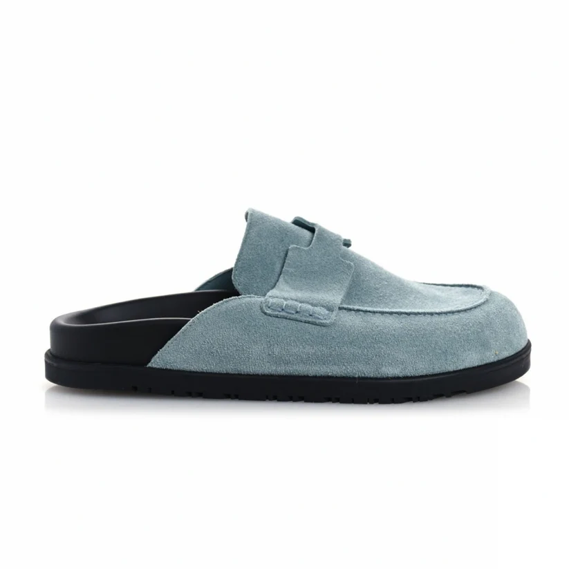 5CCE6718-F406-4DC6-8B74-79C03909C6D1 Hermès Go mule 'Light Blue' - Image 1