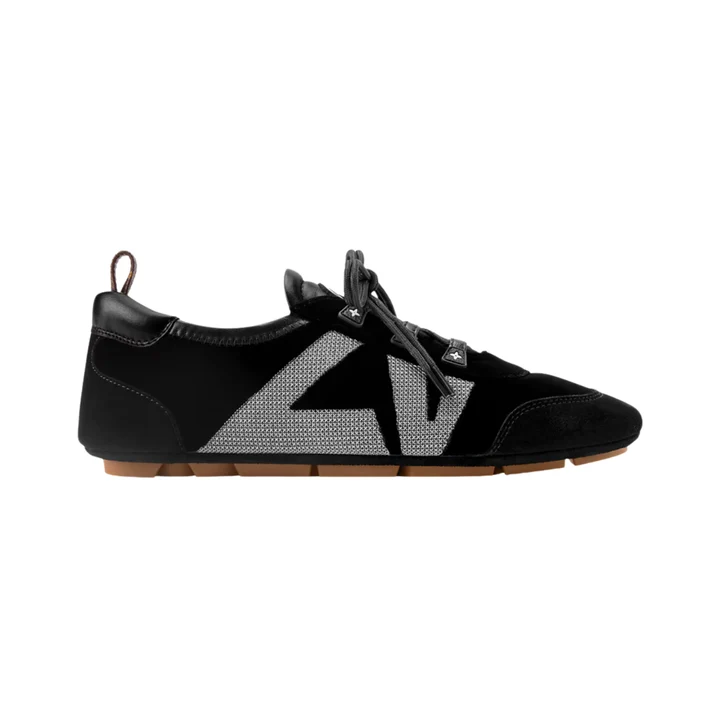 1_c0d44630-ee82-49d2-94a5-8eb81eb88b7c Louis vuitton lv sneakerina black velvet sneakers - Image 1