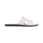 Hermes Izmir Sandal Blanc Smooth Calfskin Leather