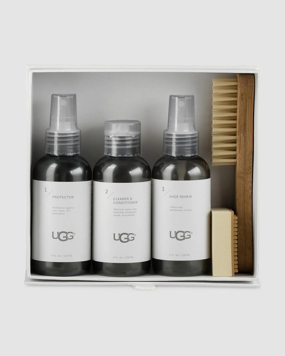 UGGCAREKIT_ddc243ee-6dd0-457e-8e2c-e0f6371f1d98 Sheepskin & suede care kit Available for washing polishing and waterproofing the Ugg - Image 1